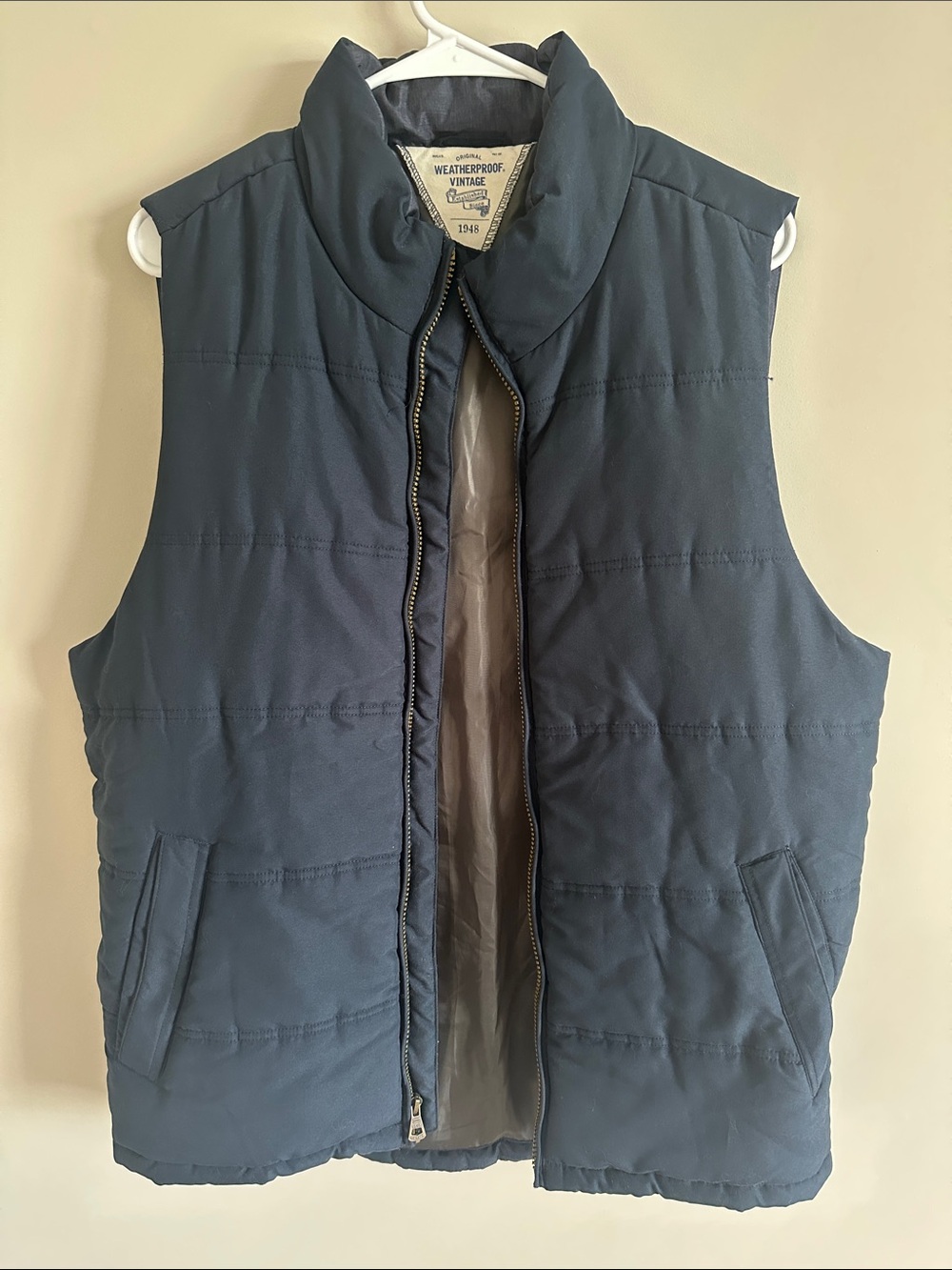 Weatherproof Quilted Navy Men's Insulated Vest